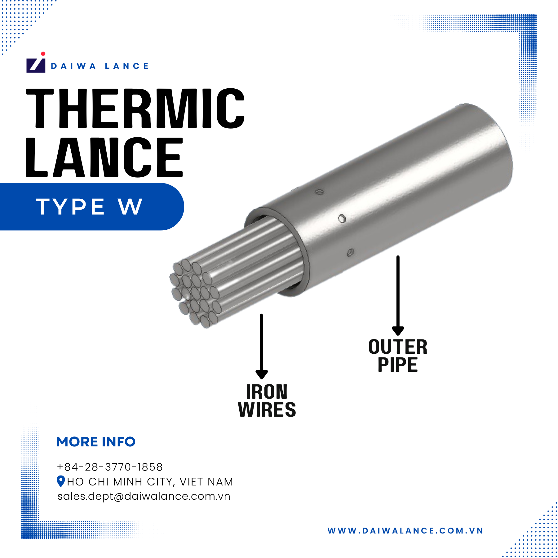 Structure and Size of Daiwa Thermic Lance